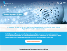 Tablet Screenshot of mediation-eau.fr